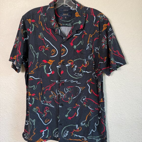 Roark Gonzo Creatures Shirt \\ Men Medium //  Black Short Sleeve Classic Fit - Picture 5 of 9